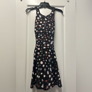 Elegant Black and White Patterned Dress